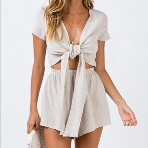 Princess Polly Ragnar tie romper